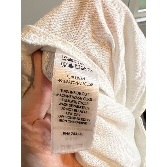 New! Women’s Linen Sparkly Metallic Skirt MAXI LARGE - Picture 6 of 8